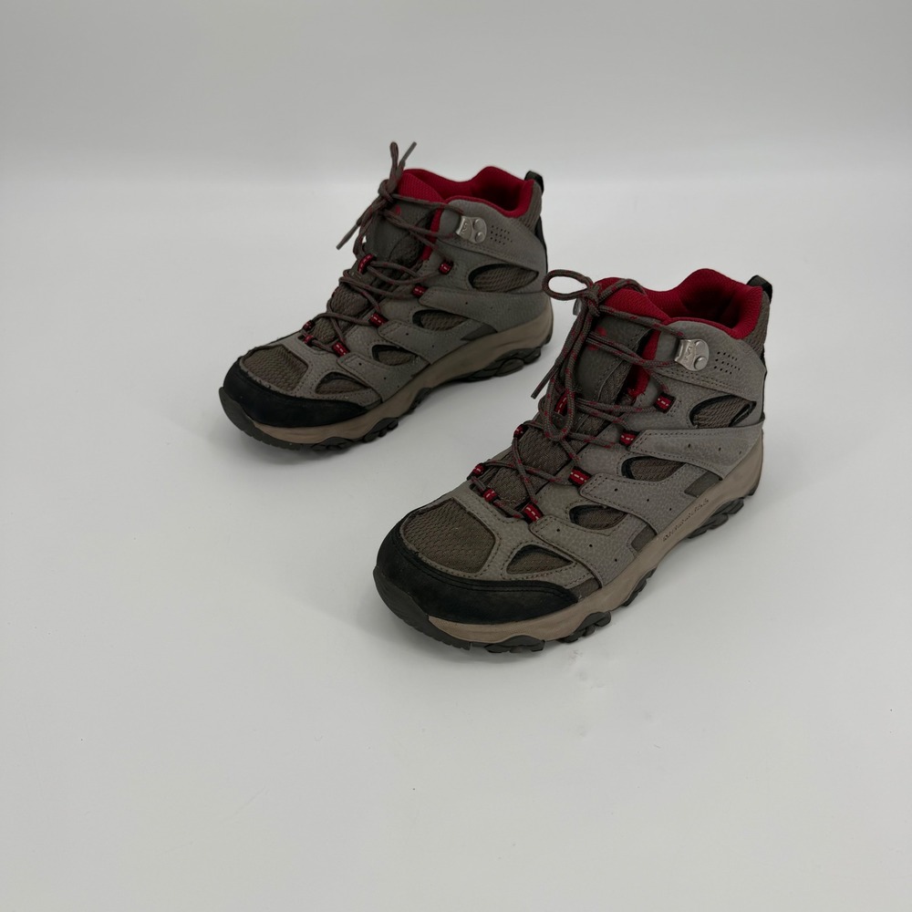 Merrell Alverstone Waterproof Hiking Boots Grey Red MK265701 Kids 6M Womens 7.5